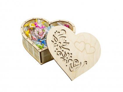 Dárková krabička - srdíčka